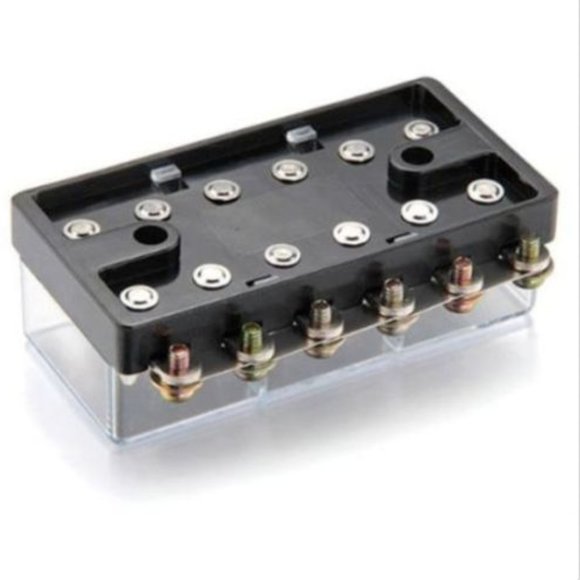 6 Way Fuse Holder Box Block AGC Car Auto Vehicle Truck - Picture 2 of 3